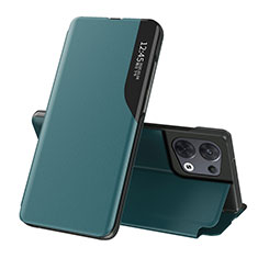 Custodia Portafoglio In Pelle Cover con Supporto L04 per Oppo Reno9 Pro 5G Verde