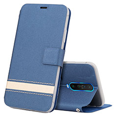Custodia Portafoglio In Pelle Cover con Supporto L04 per Xiaomi Redmi K30 4G Blu