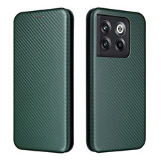 Custodia Portafoglio In Pelle Cover con Supporto L04Z per OnePlus 10T 5G Verde