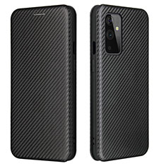 Custodia Portafoglio In Pelle Cover con Supporto L04Z per OnePlus 9 5G Nero