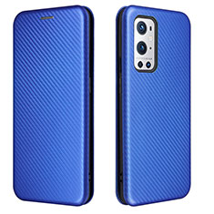 Custodia Portafoglio In Pelle Cover con Supporto L04Z per OnePlus 9 Pro 5G Blu