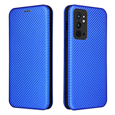 Custodia Portafoglio In Pelle Cover con Supporto L04Z per OnePlus 9RT 5G Blu