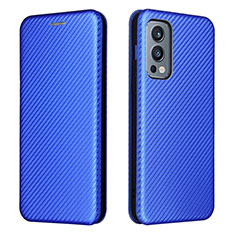 Custodia Portafoglio In Pelle Cover con Supporto L04Z per OnePlus Nord 2 5G Blu