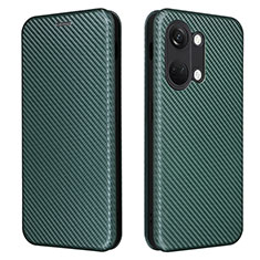 Custodia Portafoglio In Pelle Cover con Supporto L04Z per OnePlus Nord 3 5G Verde