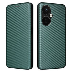 Custodia Portafoglio In Pelle Cover con Supporto L04Z per OnePlus Nord CE 3 5G Verde