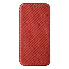 Custodia Portafoglio In Pelle Cover con Supporto L04Z per Realme C12 Marrone