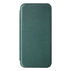 Custodia Portafoglio In Pelle Cover con Supporto L04Z per Realme C21Y Verde