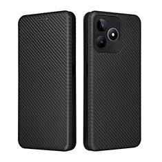 Custodia Portafoglio In Pelle Cover con Supporto L04Z per Realme C51 Nero