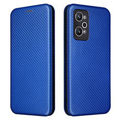 Custodia Portafoglio In Pelle Cover con Supporto L04Z per Realme GT Neo 3T 5G Blu