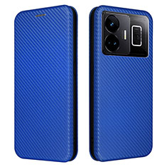 Custodia Portafoglio In Pelle Cover con Supporto L04Z per Realme GT Neo5 240W 5G Blu