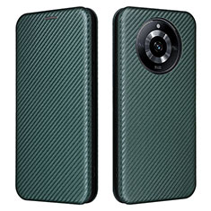 Custodia Portafoglio In Pelle Cover con Supporto L04Z per Realme Narzo 60 5G Verde