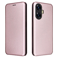 Custodia Portafoglio In Pelle Cover con Supporto L04Z per Realme Narzo N55 Oro Rosa