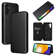 Custodia Portafoglio In Pelle Cover con Supporto L04Z per Samsung Galaxy A04s Nero