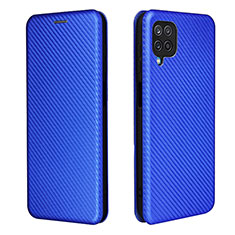 Custodia Portafoglio In Pelle Cover con Supporto L04Z per Samsung Galaxy A12 5G Blu