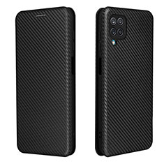 Custodia Portafoglio In Pelle Cover con Supporto L04Z per Samsung Galaxy A12 Nero