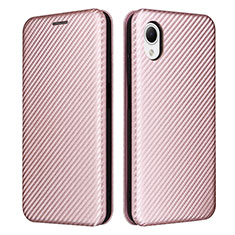 Custodia Portafoglio In Pelle Cover con Supporto L04Z per Samsung Galaxy A23s Oro Rosa