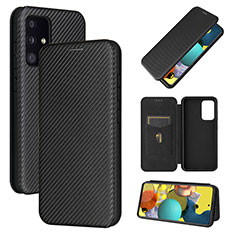 Custodia Portafoglio In Pelle Cover con Supporto L04Z per Samsung Galaxy A52 4G Nero