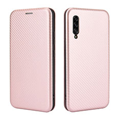 Custodia Portafoglio In Pelle Cover con Supporto L04Z per Samsung Galaxy A90 5G Oro Rosa