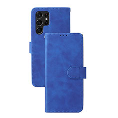 Custodia Portafoglio In Pelle Cover con Supporto L04Z per Samsung Galaxy S25 Ultra 5G Blu