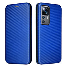 Custodia Portafoglio In Pelle Cover con Supporto L04Z per Xiaomi Mi 12T 5G Blu