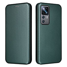 Custodia Portafoglio In Pelle Cover con Supporto L04Z per Xiaomi Mi 12T Pro 5G Verde