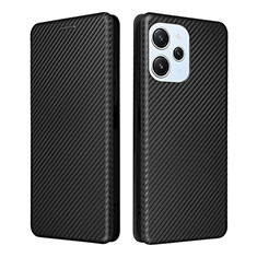 Custodia Portafoglio In Pelle Cover con Supporto L04Z per Xiaomi Poco M6 Pro 5G Nero