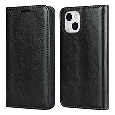 Custodia Portafoglio In Pelle Cover con Supporto L05 per Apple iPhone 15 Nero