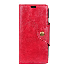 Custodia Portafoglio In Pelle Cover con Supporto L05 per Asus Zenfone Max Pro M1 ZB601KL Rosso