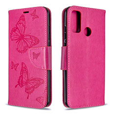 Custodia Portafoglio In Pelle Cover con Supporto L05 per Huawei Nova Lite 3 Plus Rosa Caldo