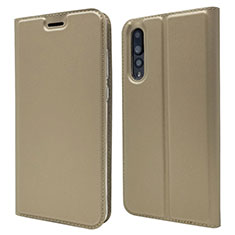 Custodia Portafoglio In Pelle Cover con Supporto L05 per Huawei P20 Pro Oro