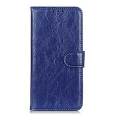 Custodia Portafoglio In Pelle Cover con Supporto L05 per Nokia C3 Blu