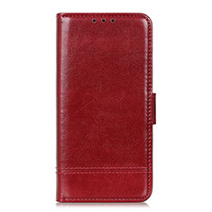 Custodia Portafoglio In Pelle Cover con Supporto L05 per Samsung Galaxy M01 Core Rosso