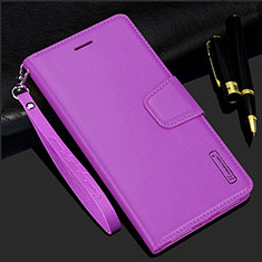 Custodia Portafoglio In Pelle Cover con Supporto L05 per Samsung Galaxy S21 FE 5G Viola