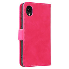 Custodia Portafoglio In Pelle Cover con Supporto L05Z per Samsung Galaxy A22 5G SC-56B Rosa Caldo