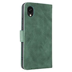 Custodia Portafoglio In Pelle Cover con Supporto L05Z per Samsung Galaxy A22 5G SC-56B Verde