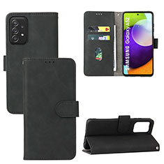 Custodia Portafoglio In Pelle Cover con Supporto L05Z per Samsung Galaxy A52s 5G Nero