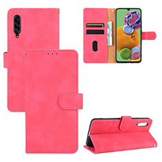 Custodia Portafoglio In Pelle Cover con Supporto L05Z per Samsung Galaxy A90 5G Rosa Caldo