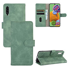 Custodia Portafoglio In Pelle Cover con Supporto L05Z per Samsung Galaxy A90 5G Verde