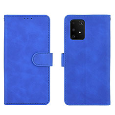 Custodia Portafoglio In Pelle Cover con Supporto L05Z per Samsung Galaxy A91 Blu