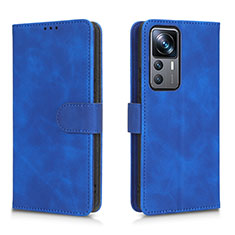 Custodia Portafoglio In Pelle Cover con Supporto L05Z per Xiaomi Redmi K50 Ultra 5G Blu