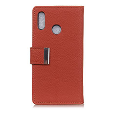 Custodia Portafoglio In Pelle Cover con Supporto L06 per Asus Zenfone 5 ZE620KL Rosso Rosa