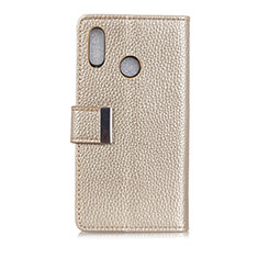 Custodia Portafoglio In Pelle Cover con Supporto L06 per Asus Zenfone 5 ZS620KL Oro