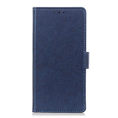 Custodia Portafoglio In Pelle Cover con Supporto L06 per Huawei Honor Play4T Pro Blu