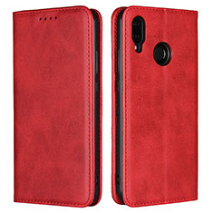 Custodia Portafoglio In Pelle Cover con Supporto L06 per Huawei Nova 3e Rosso