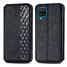 Custodia Portafoglio In Pelle Cover con Supporto L06 per Samsung Galaxy A12 5G Nero