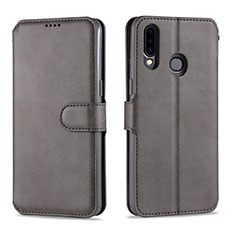 Custodia Portafoglio In Pelle Cover con Supporto L06 per Samsung Galaxy A20s Grigio