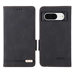 Custodia Portafoglio In Pelle Cover con Supporto L06Z per Google Pixel 8 5G Nero