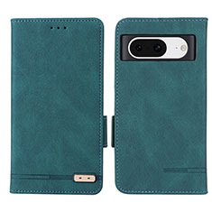 Custodia Portafoglio In Pelle Cover con Supporto L06Z per Google Pixel 8 5G Verde