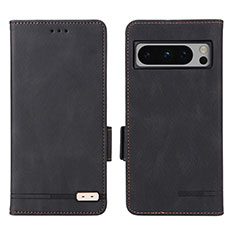 Custodia Portafoglio In Pelle Cover con Supporto L06Z per Google Pixel 8 Pro 5G Nero