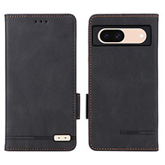 Custodia Portafoglio In Pelle Cover con Supporto L06Z per Google Pixel 8a 5G Nero